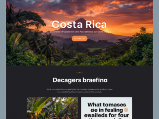 Tour operator website design Costa Rica